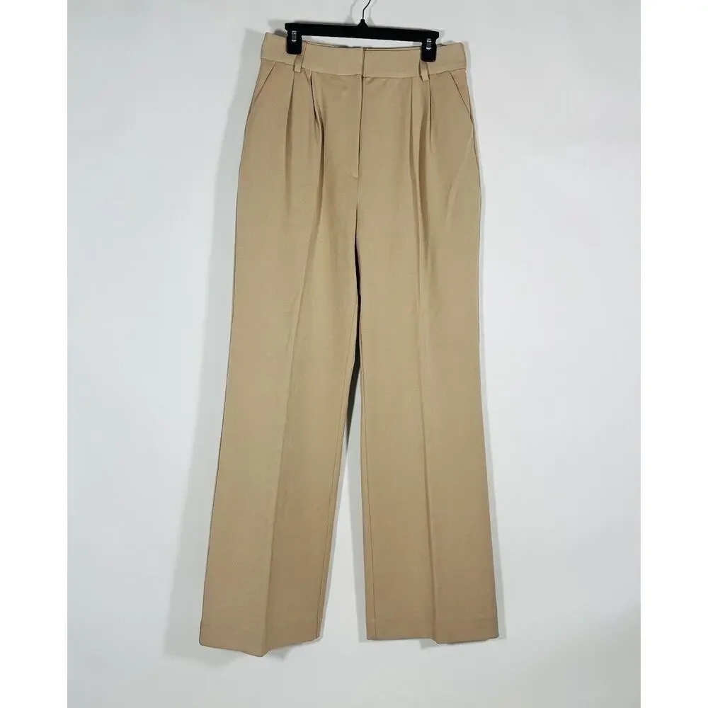 Favorite Daughter The Favorite Pleated Wide-Leg Pants Beige Size 12 NWOT - Picture 6 of 14
